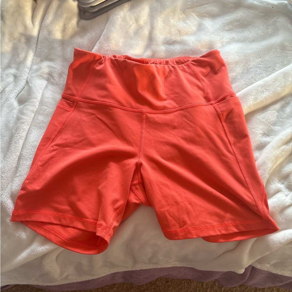 Old Navy Women's Bright Coral Bike Shorts
